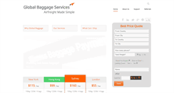 Desktop Screenshot of globalbaggage.com